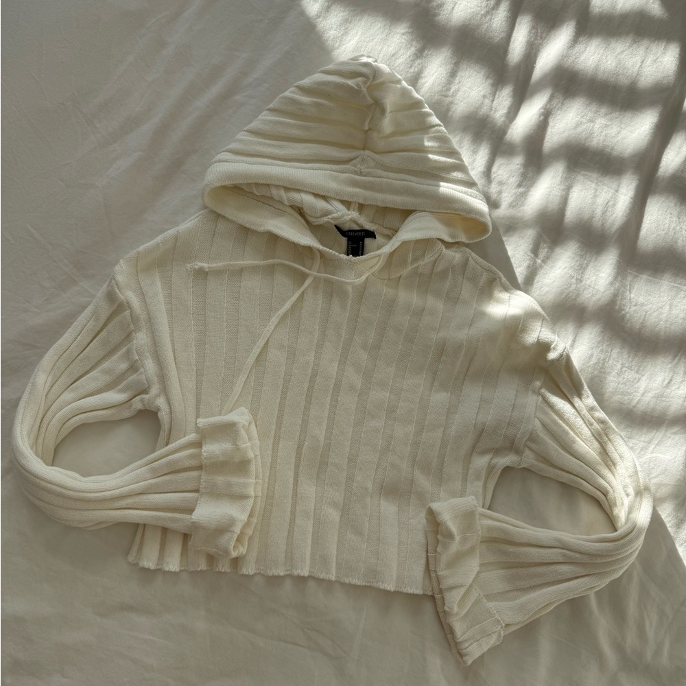 Forever 21 Cream Knit Sweater